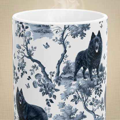 Schipperke Mug - Toile Pattern