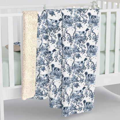 Munsterlander (Small) Blanket - Toile Pattern