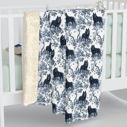 Schipperke Blanket - Toile Pattern