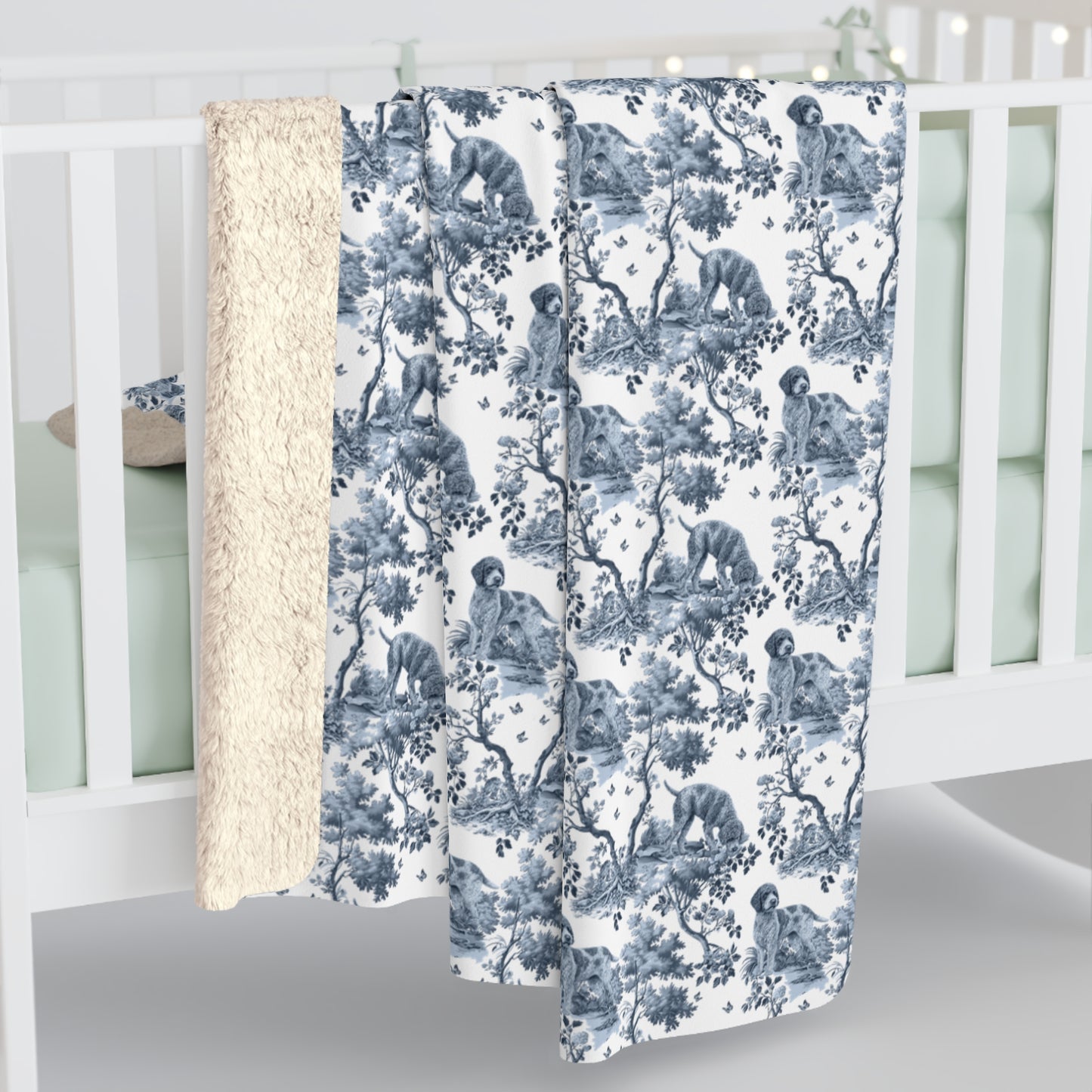 Lagotto Romagnolo Blanket - Toile Pattern