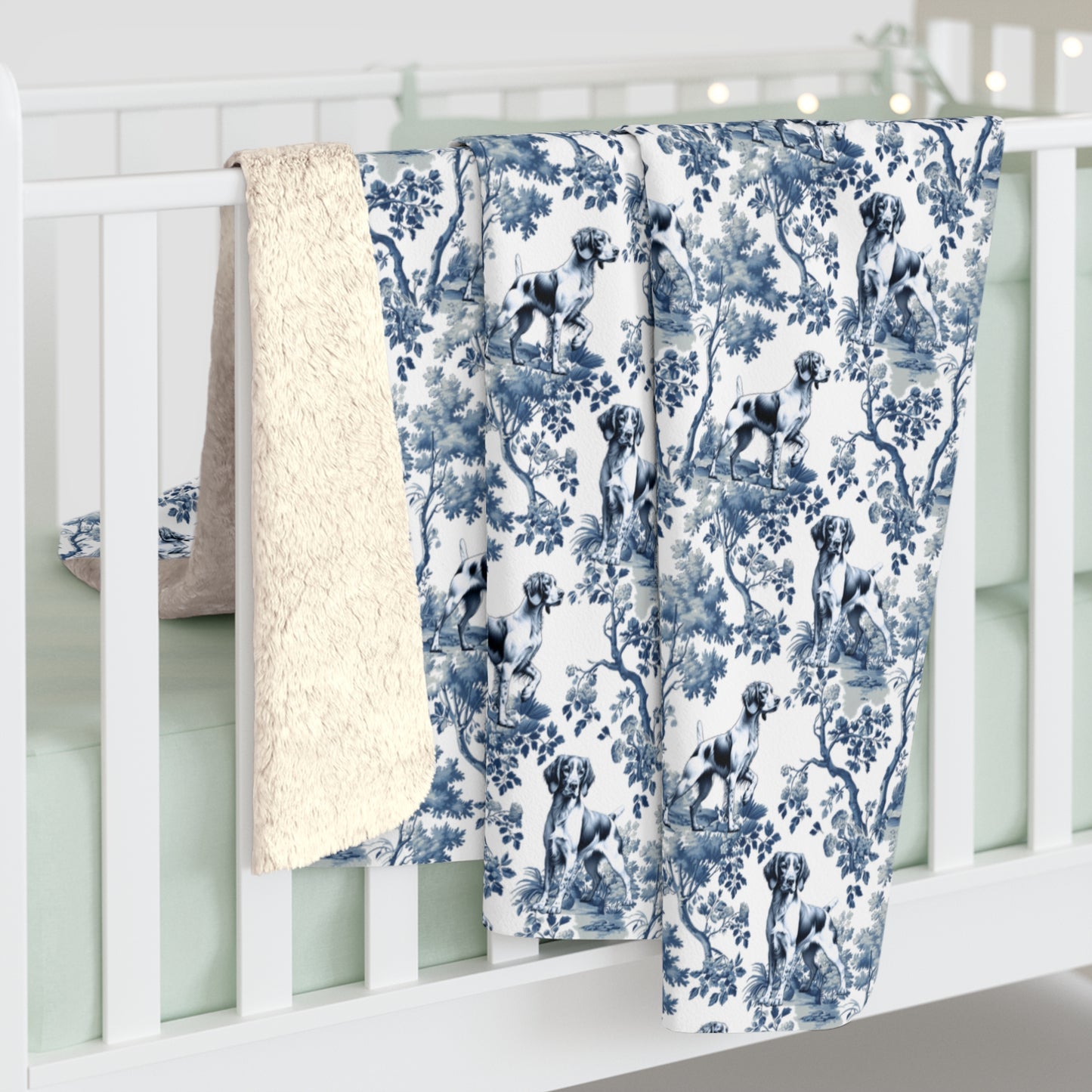 Brittany Spaniel Blanket - Toile