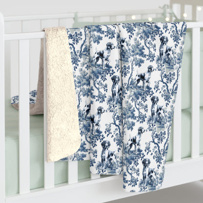 Brittany Spaniel Blanket - Toile