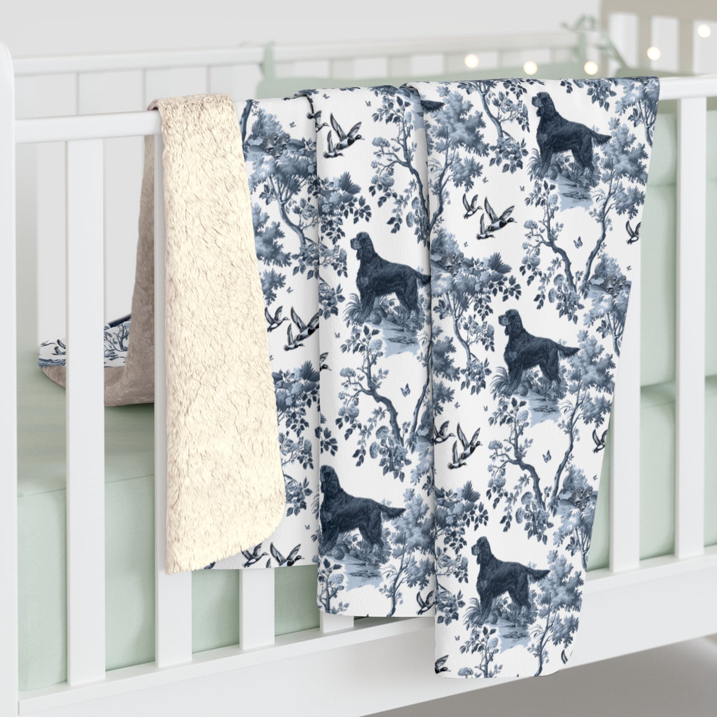 Gordon Setter Blanket - Toile Pattern