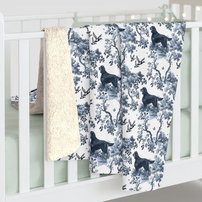 Gordon Setter Blanket - Toile Pattern