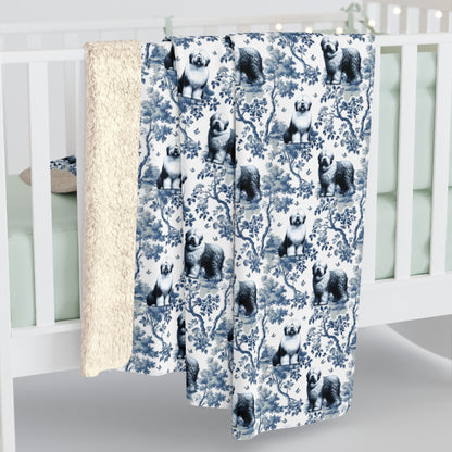 Old English Sheepdog Blanket - Toile