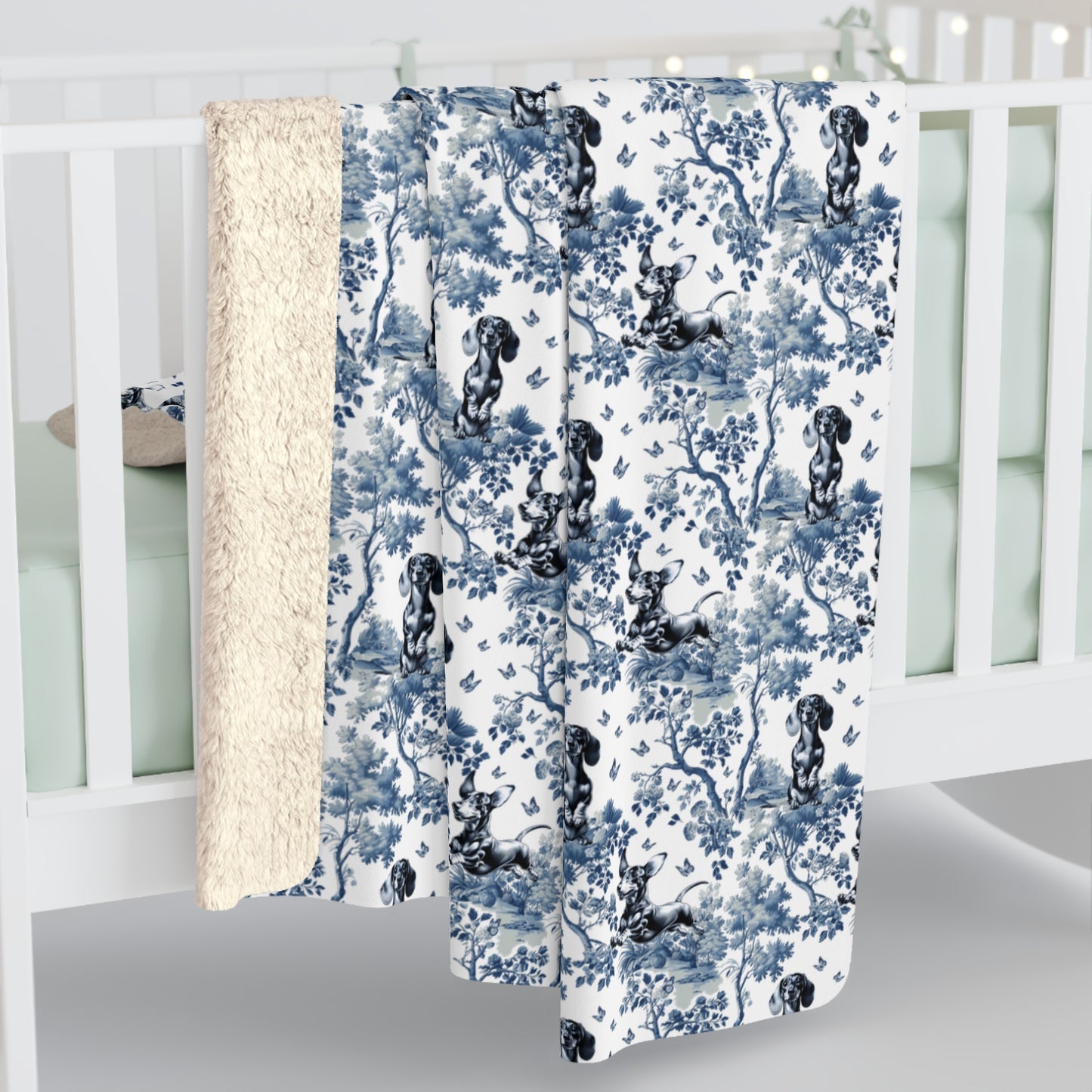 Dachshund Blanket - Toile