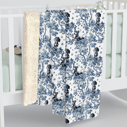 Dachshund Blanket - Toile