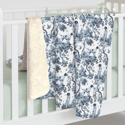 English Pointer Blanket - Toile Pattern