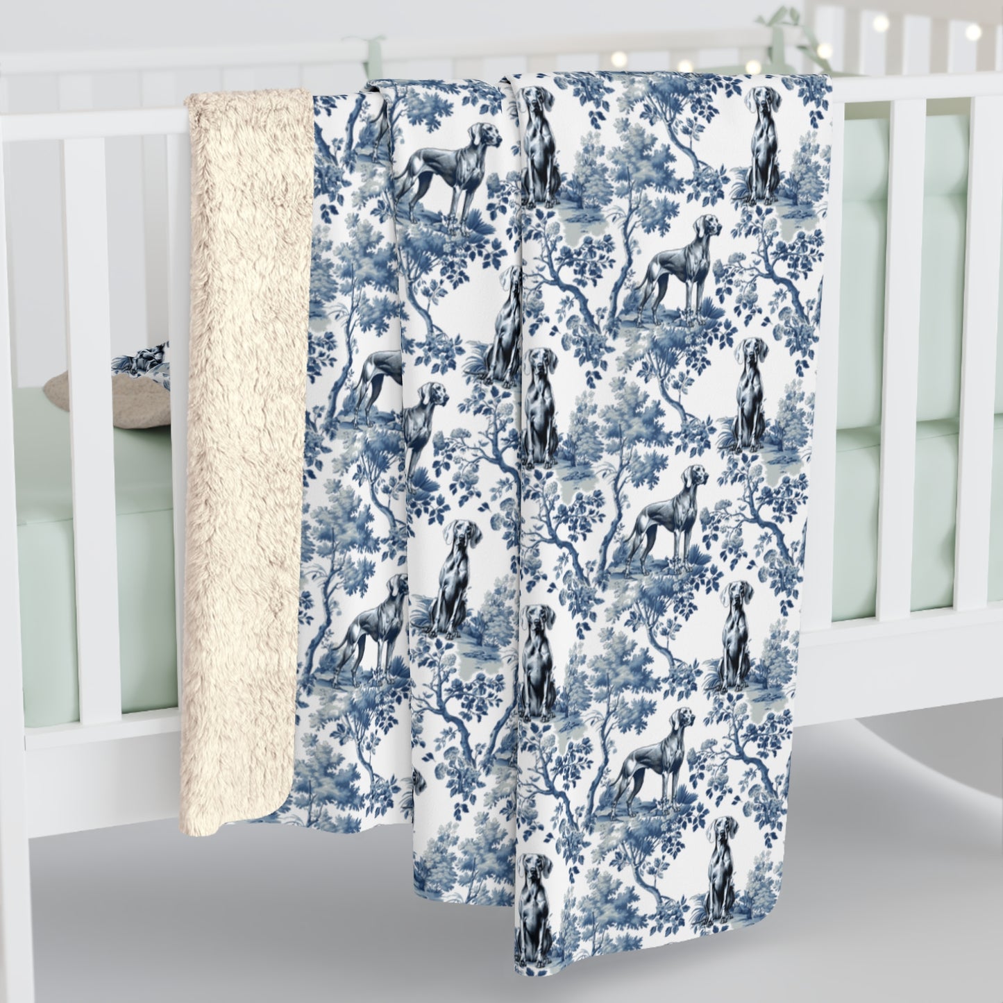 Weimaraner Blanket - Toile