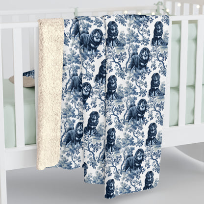 Tibetan Mastiff Blanket - Toile Pattern