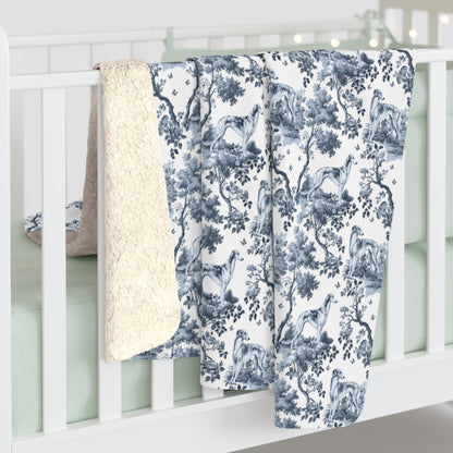 Silken Windhound Blanket - Toile Pattern