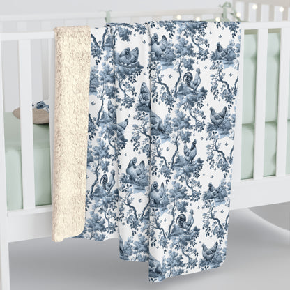 Chicken Blanket - Toile Pattern