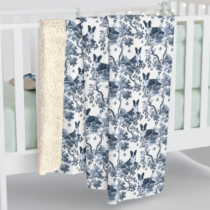 Cardigan Welsh Corgi Blanket - Toile Pattern