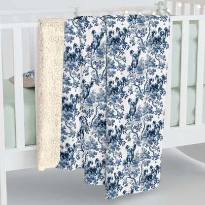 Chinese Crested Blanket - Toile