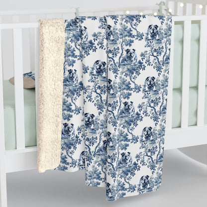 English Bulldog Blanket - Toile