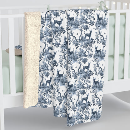 Russian Toy Shorthair Blanket - Toile Pattern