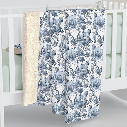 Chinese Shar-Pei Blanket - Toile Pattern