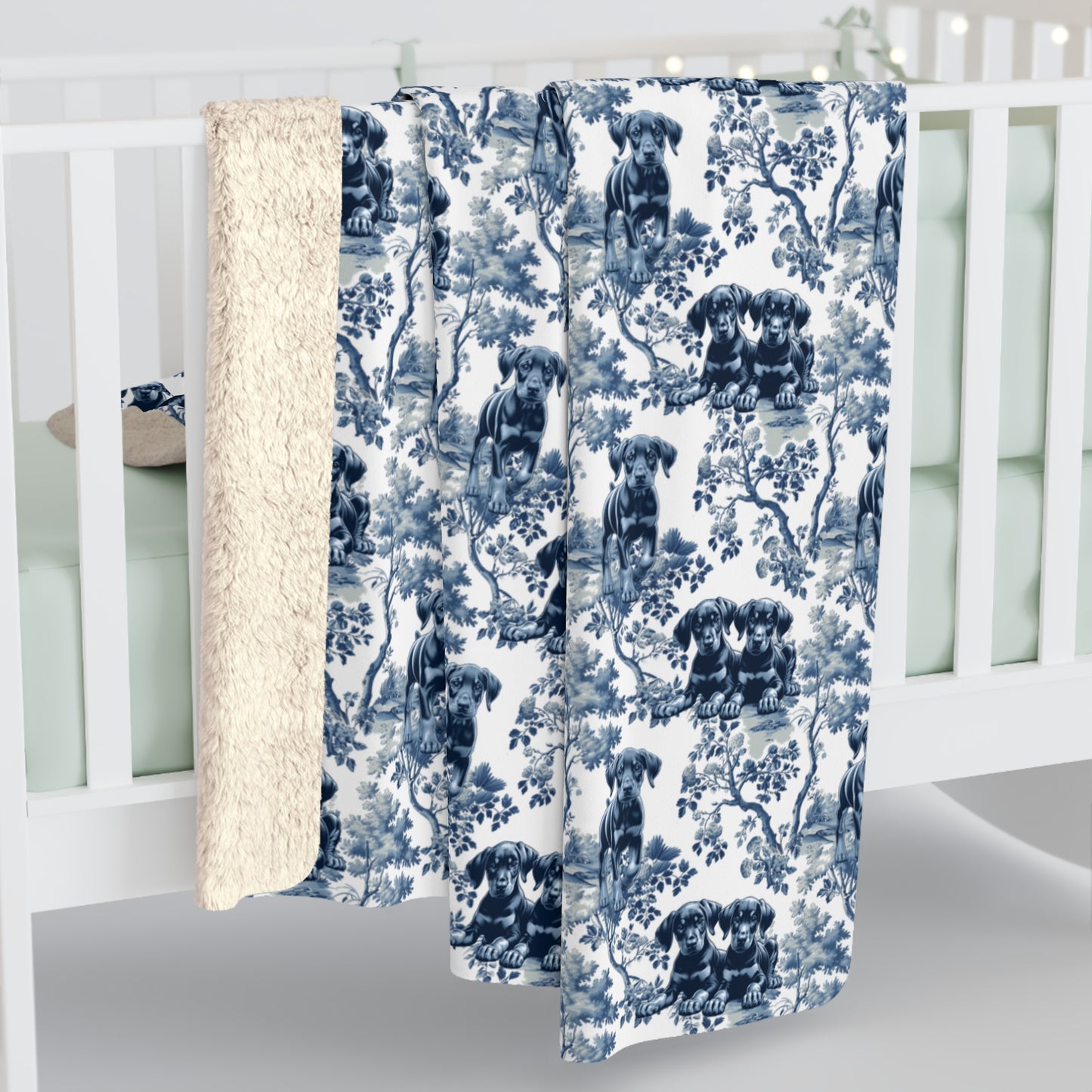 Doberman Blanket - Toile