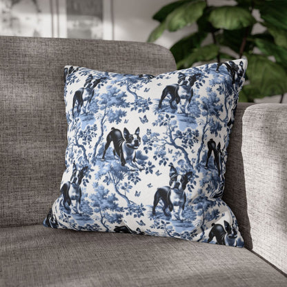 Boston Terrier Pillow Cover - Toile