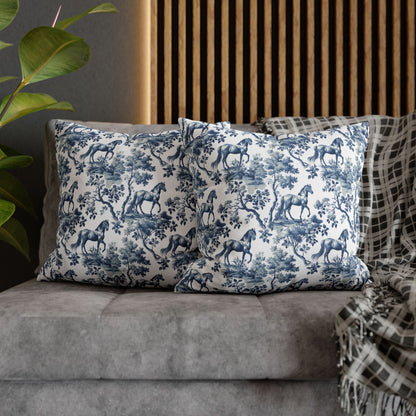 Horse · Garden Toile Pillow Cover