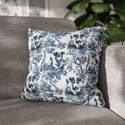 Jack Russell Terrier Pillow Cover - Toile