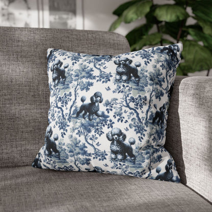 Poodle Pillow Cover - Toile
