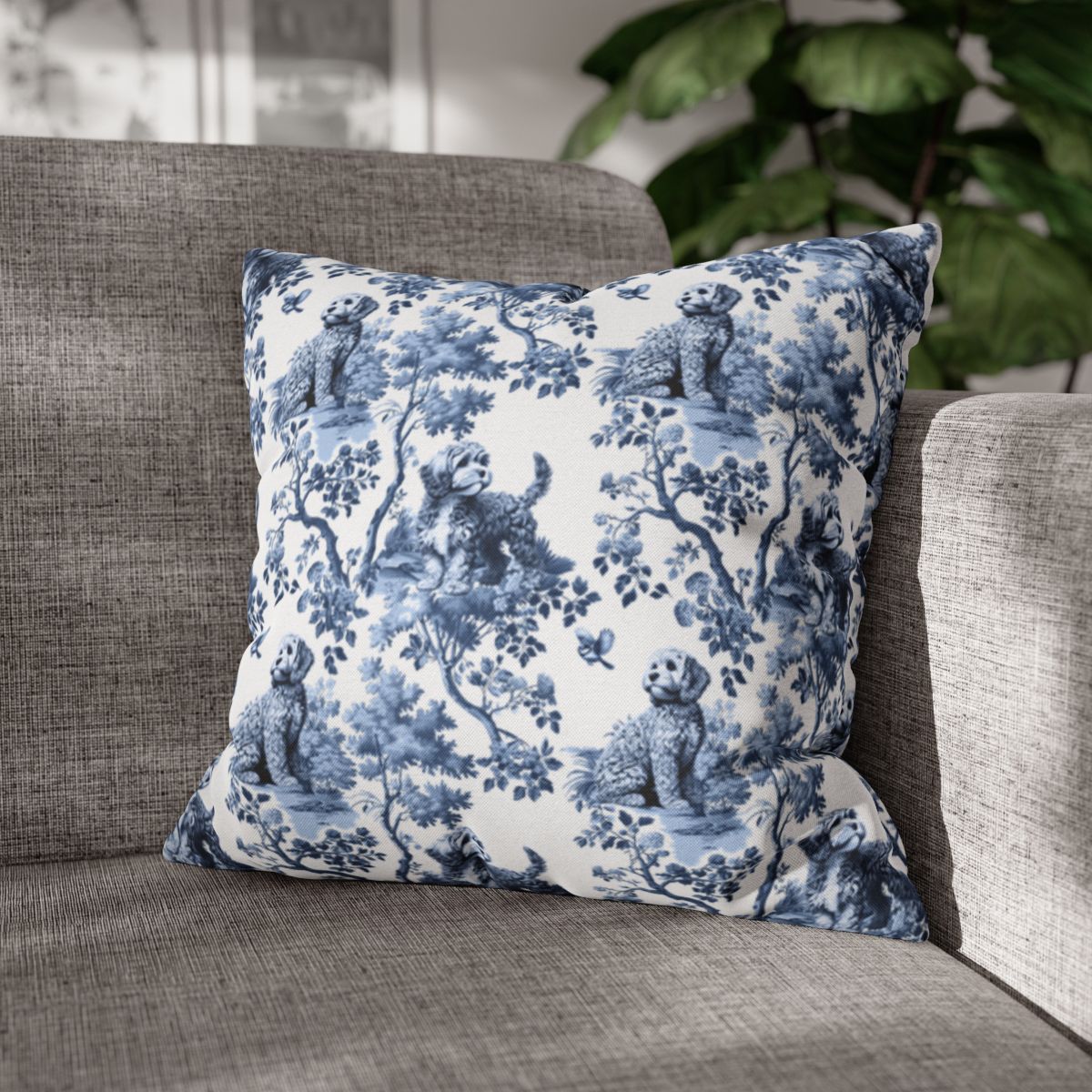 Cavapoo Pillow Cover - Toile