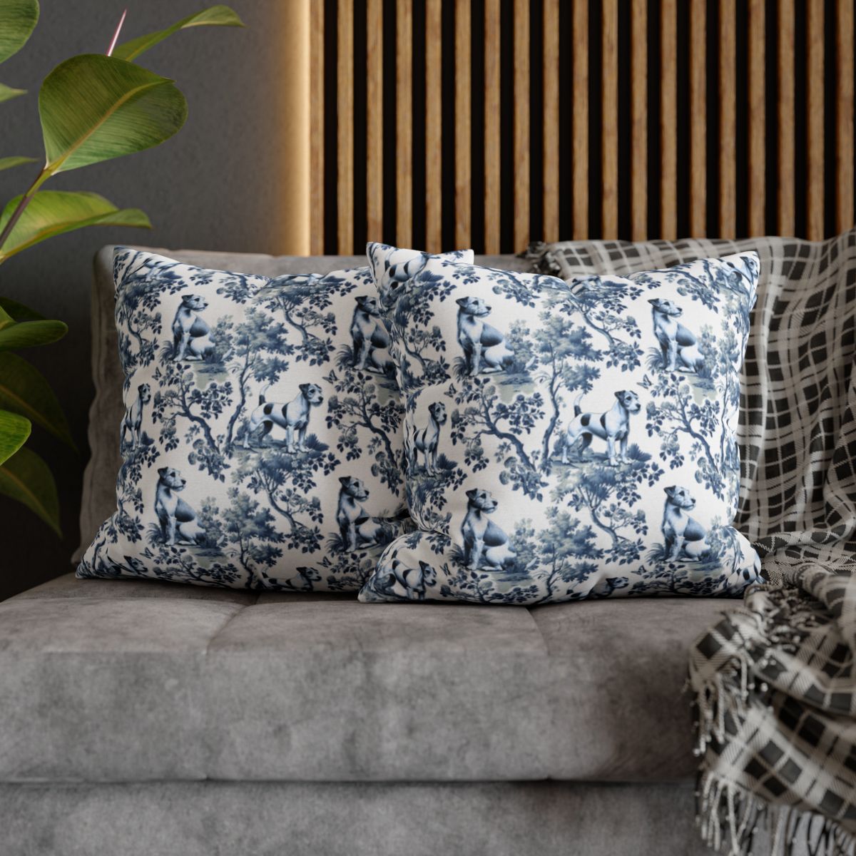 Parson Russell Terrier Pillow Cover - Toile