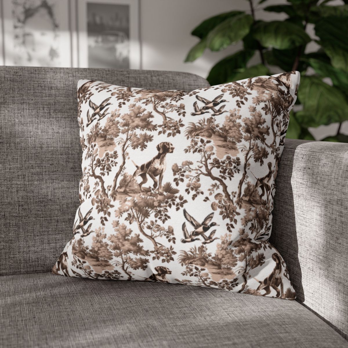 German Shorthaired Pointer Pillow Cover - Toile