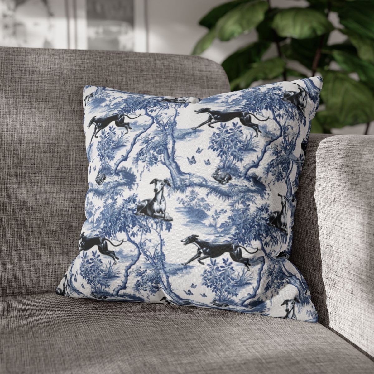 Greyhound Pillow Cover - Toile