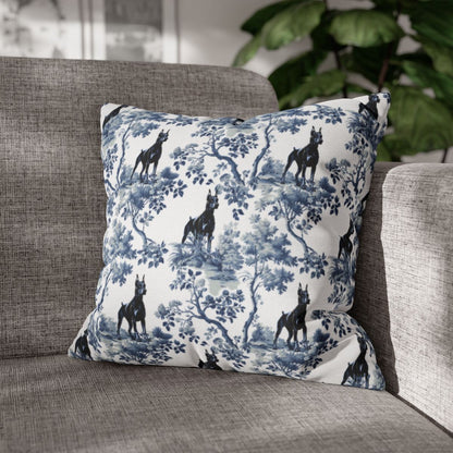 Doberman Pillow Cover - Toile