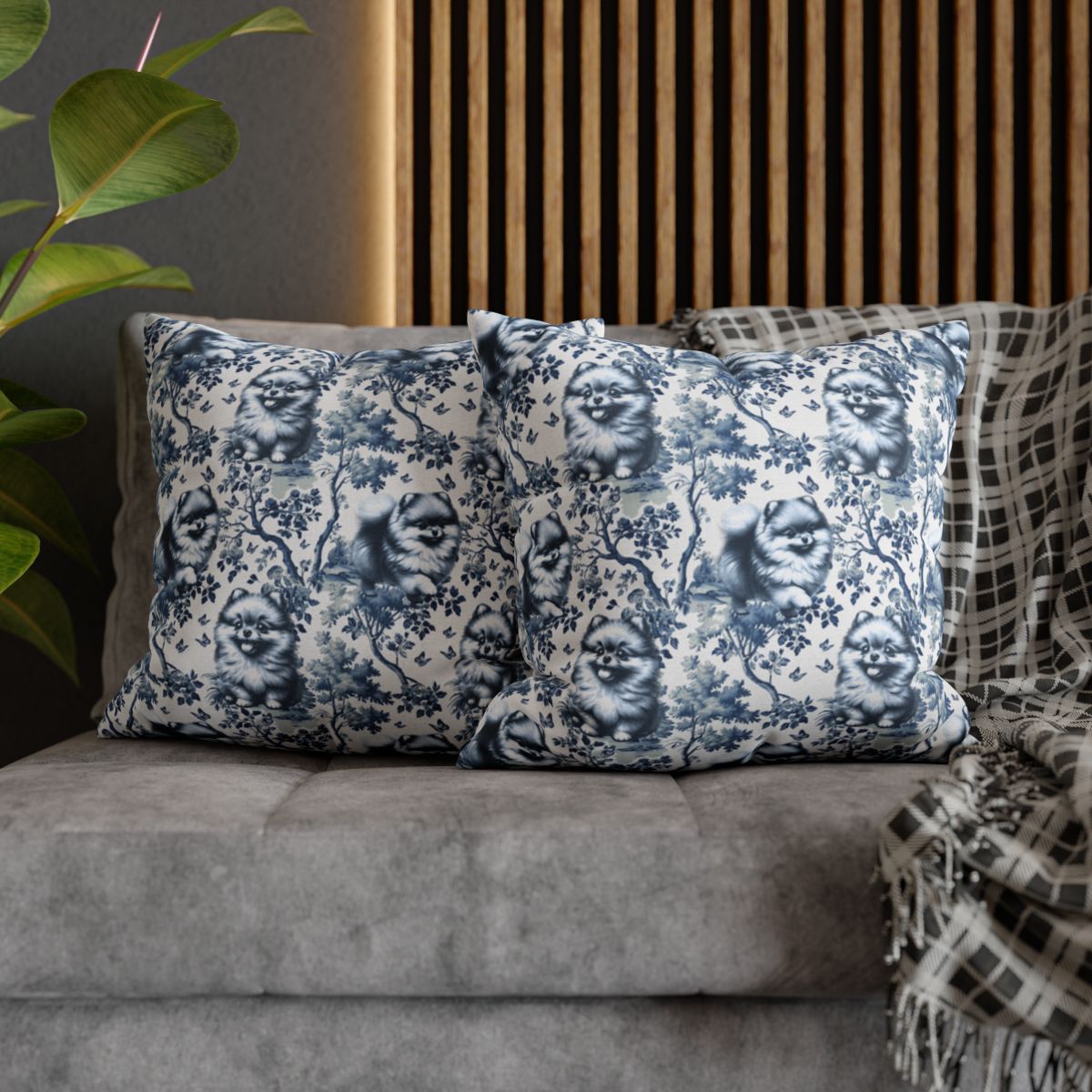 Pomeranian Pillow Cover - Toile