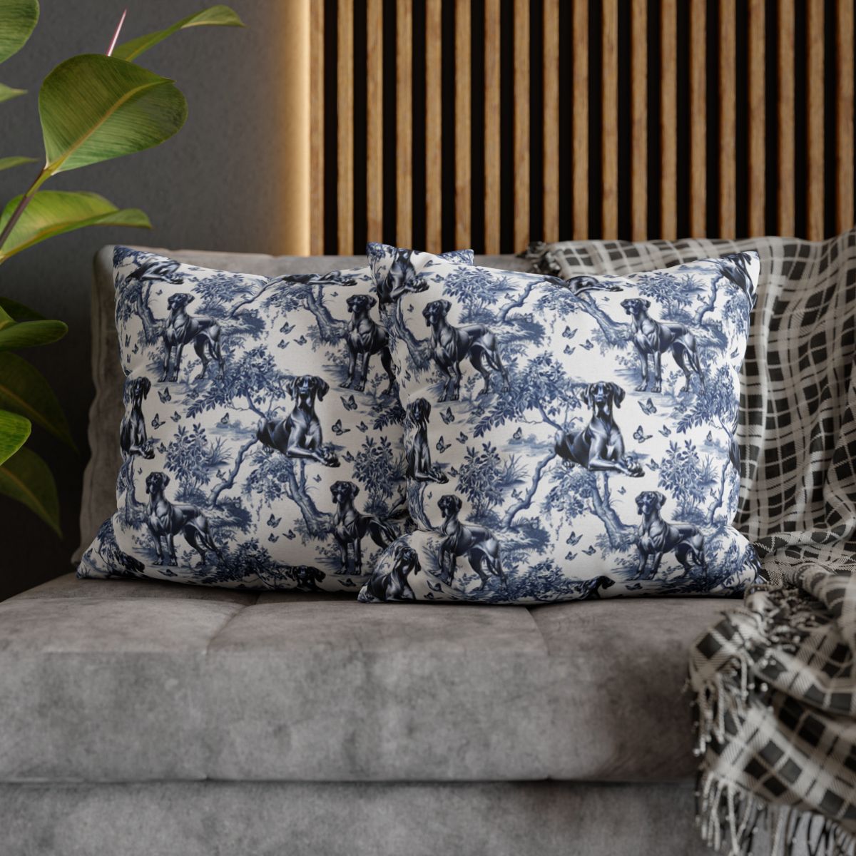 Great Dane Pillow Cover - Toile