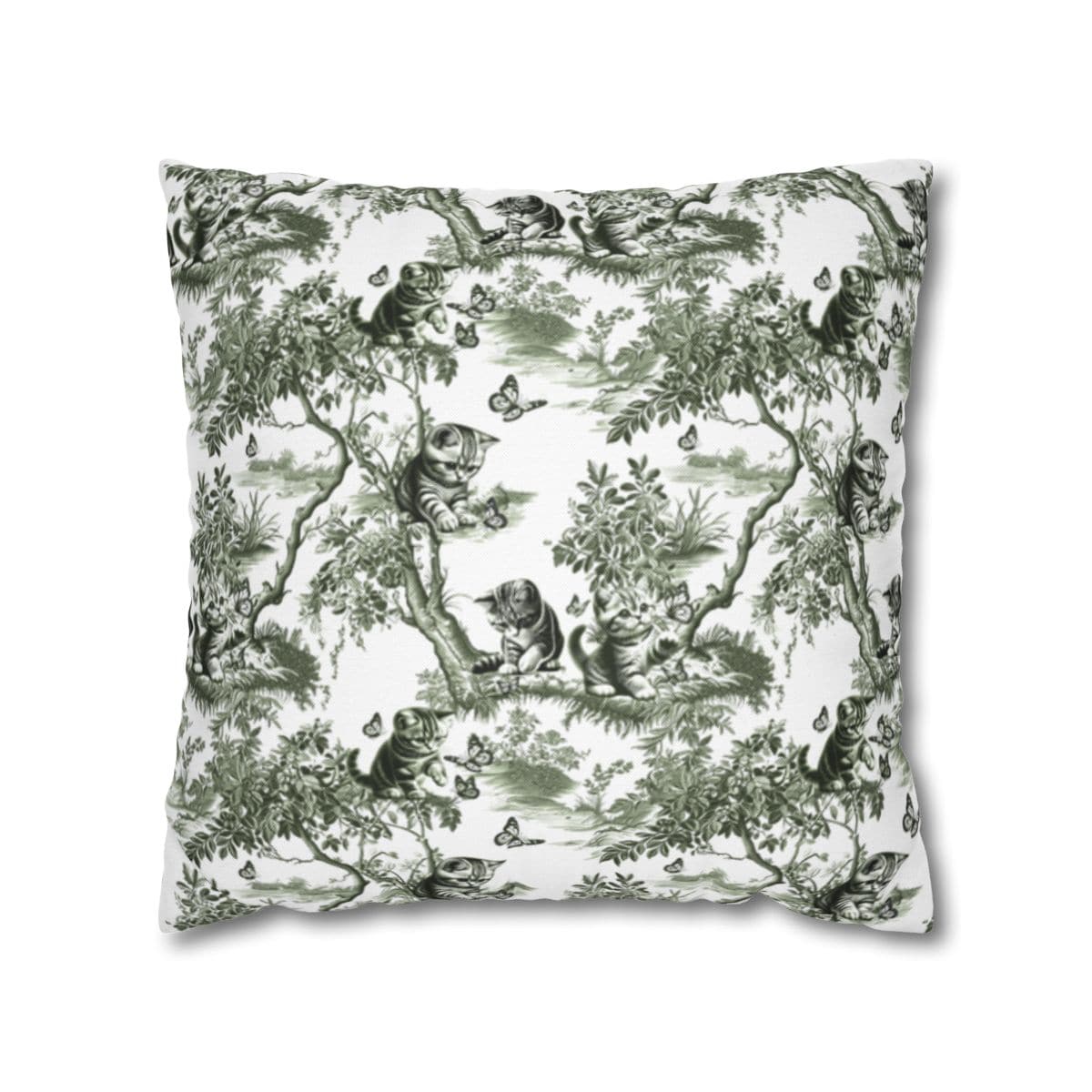 Cat Pillow Cover - Toile