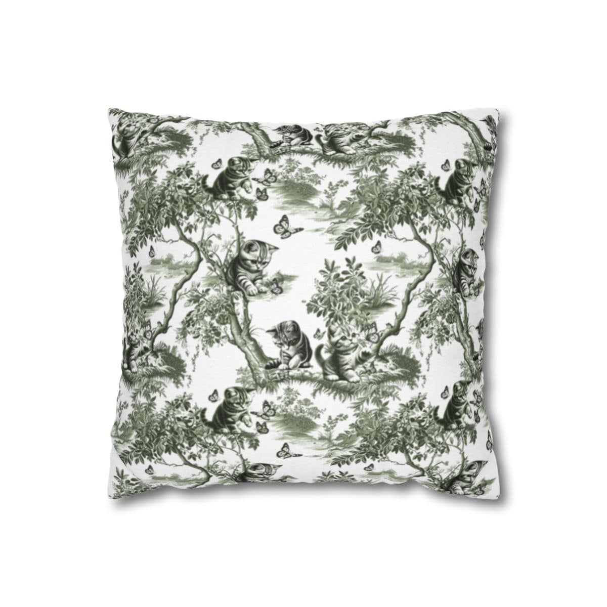 Cat Pillow Cover - Toile
