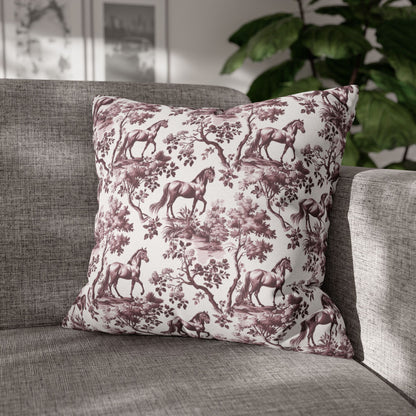 Horse · Garden Toile Pillow Cover