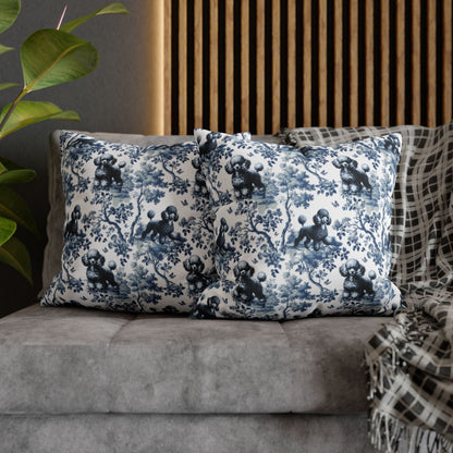 Poodle Pillow Cover - Toile