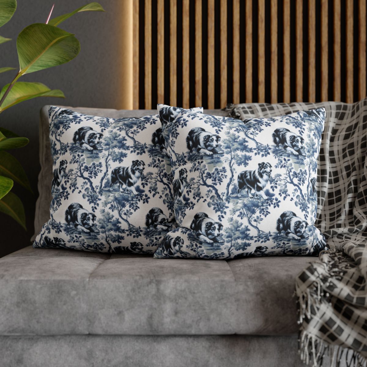 Australian Shepherd Pillow Cover - Toile