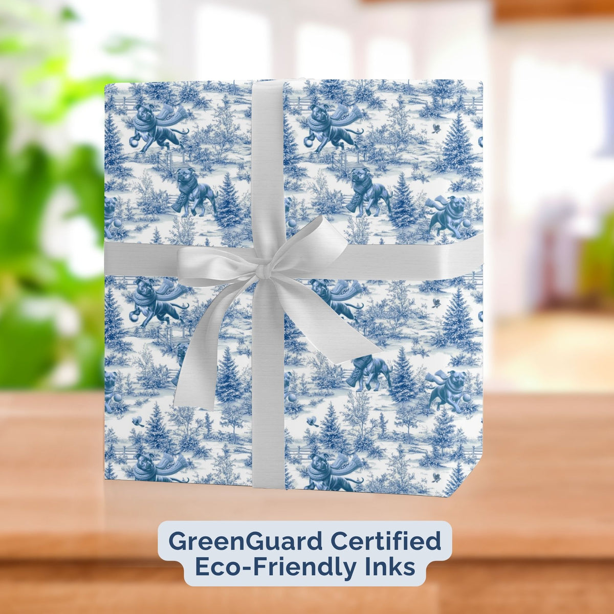 American Staffordshire Terrier Christmas wrapping paper