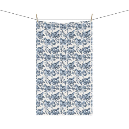 English Cocker Spaniel Cotton Tea Towels - Toile Pattern