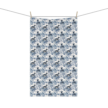 Rhodesian Ridgeback Cotton Tea Towels - Toile Pattern