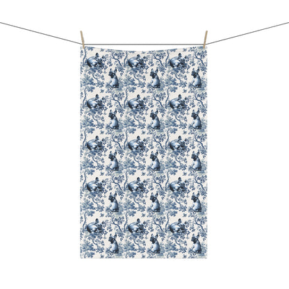 French Bulldog Cotton Tea Towels -Toile Pattern