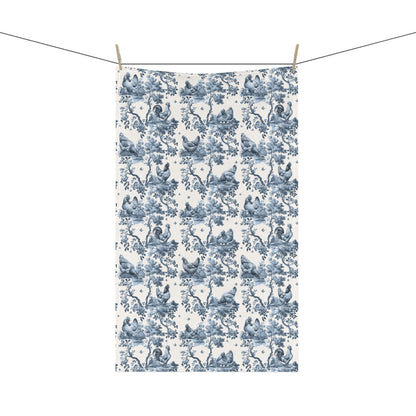 Chicken Cotton Tea Towels -Toile Pattern