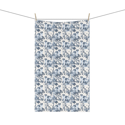 Saint Bernard Cotton Tea Towels - Toile Pattern