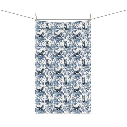 Nova Scotia Duck Tolling Dog Cotton Tea Towels - Toile Pattern