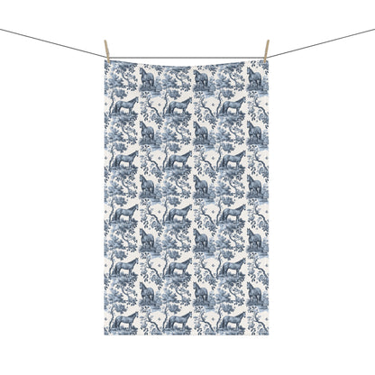 Quarter Horse Cotton Tea Towels - Toile Pattern