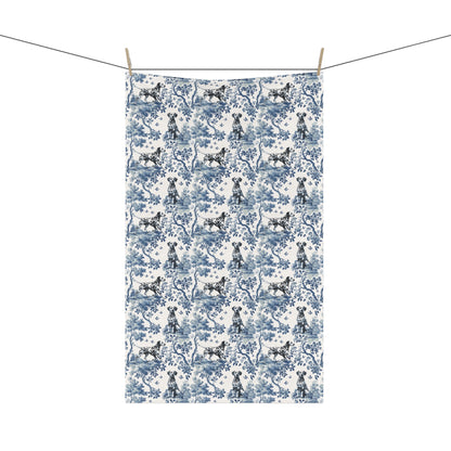 Dalmatian Cotton Tea Towels - Toile Pattern