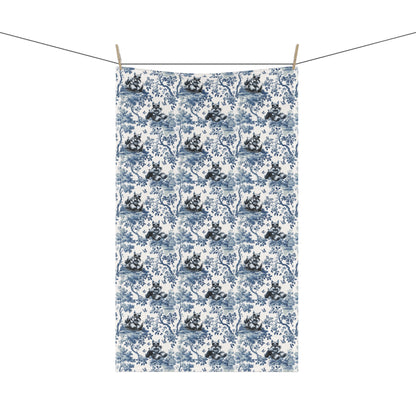 Miniature Schnauzer Cotton Tea Towels - Toile Pattern