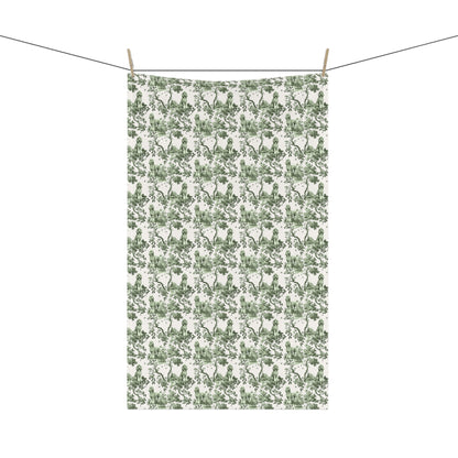 Standard Poodle Garden Toile tea towel