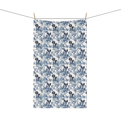 English Springer Spaniel Cotton Tea Towels -Toile Pattern